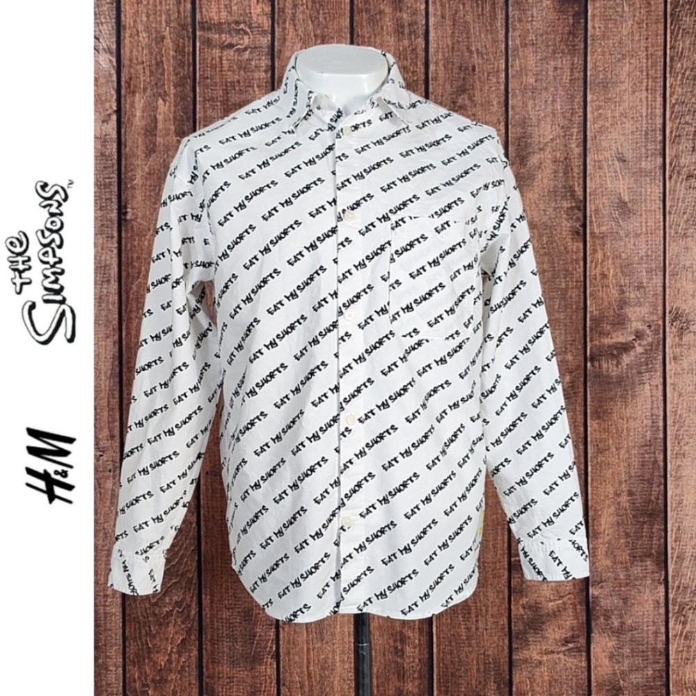 Eat My Shorts Limited Edition Bart Simpson Oversized Fit Mens Shirt